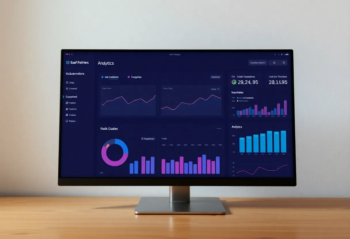 SaaS dashboard and subscription metrics, indie product