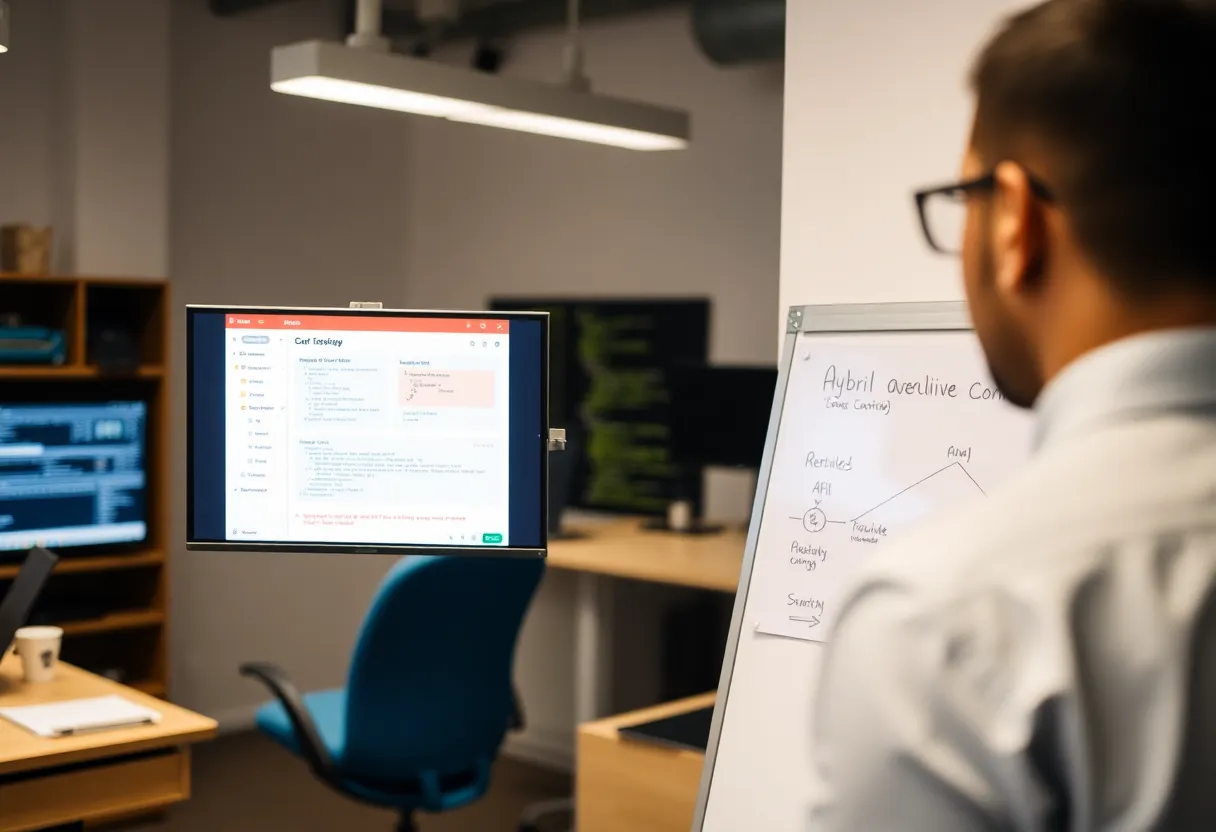 Hybrid low-code and code workflow diagram