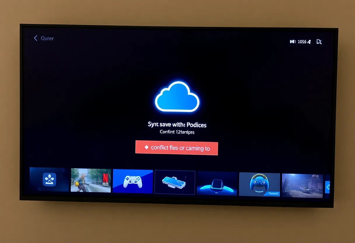 Cloud save sync and conflict warning across platforms