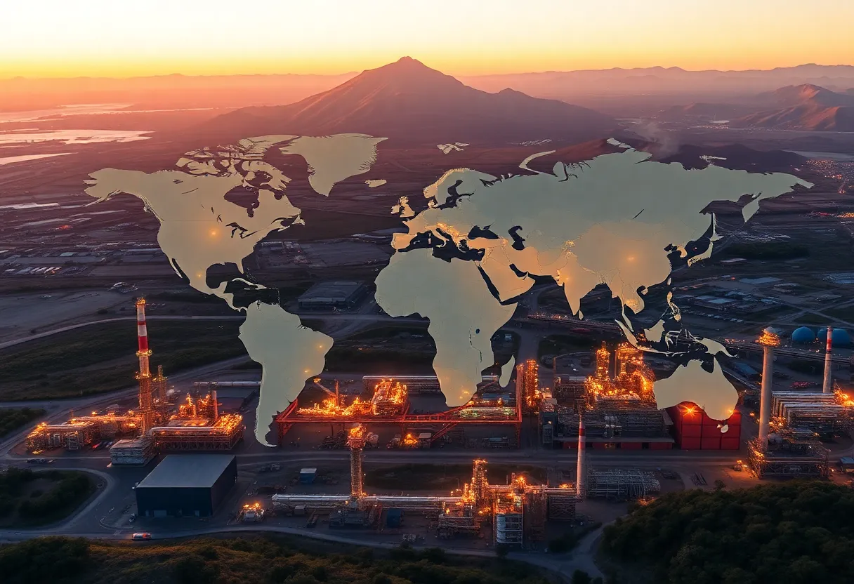 Global supply chain, refinery and raw materials processing