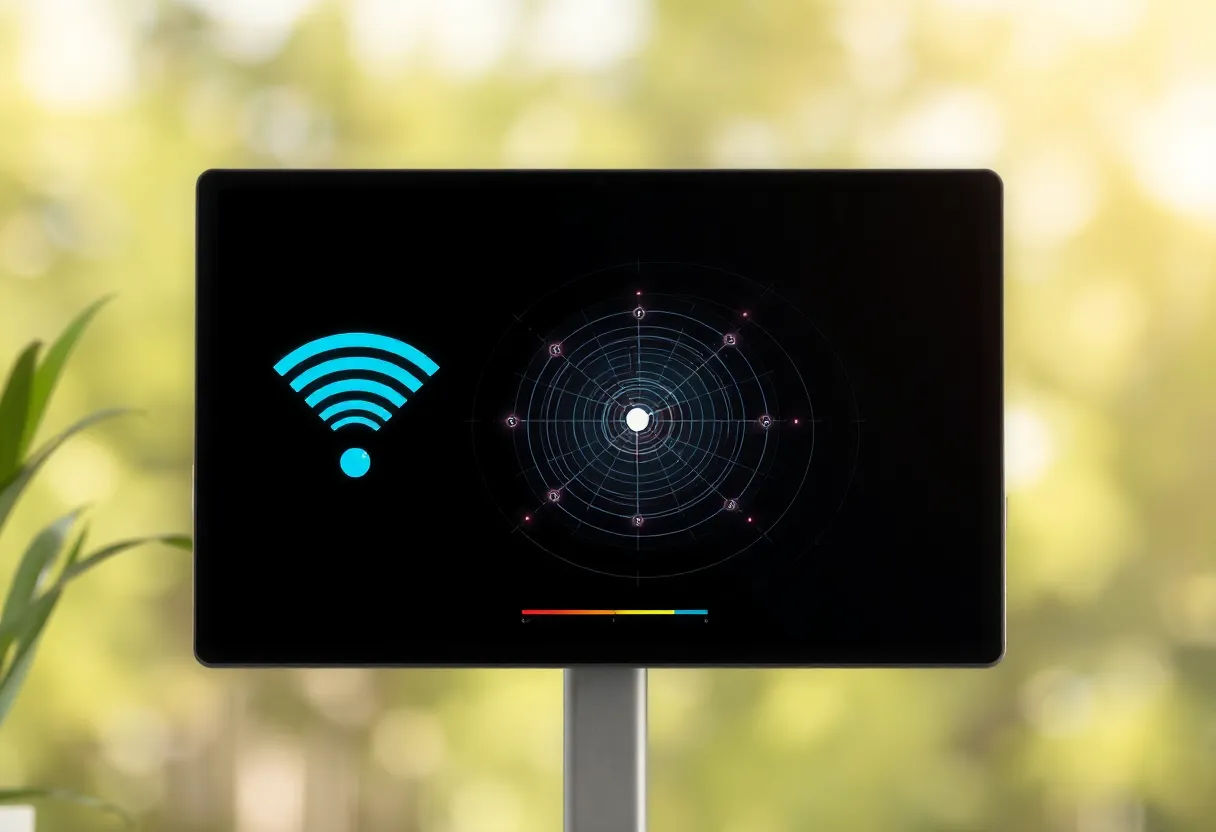WiFi signal strength or coverage concept