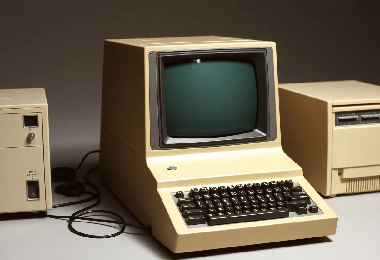 Retro computing and early network era
