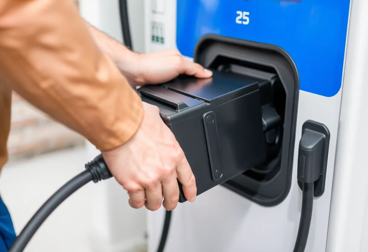 EV battery swap station and pack