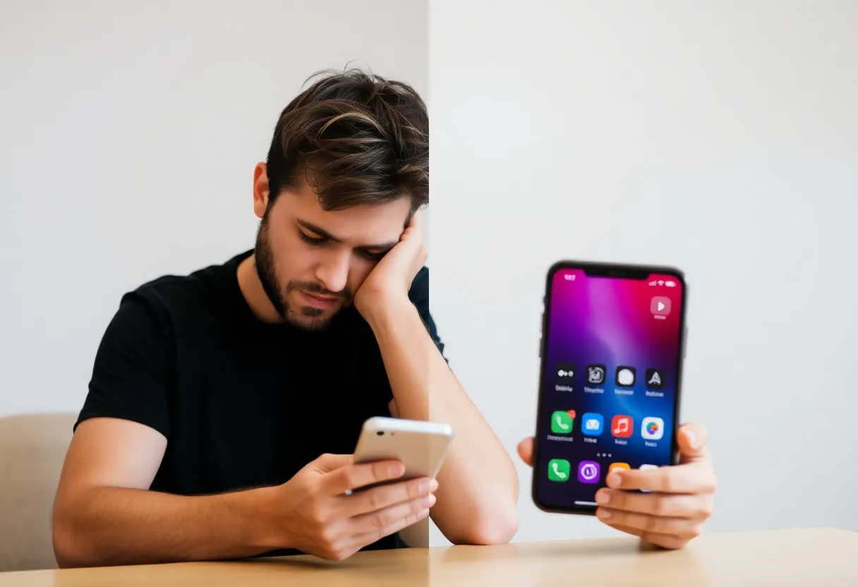 User reacting to changed app interface after acquisition