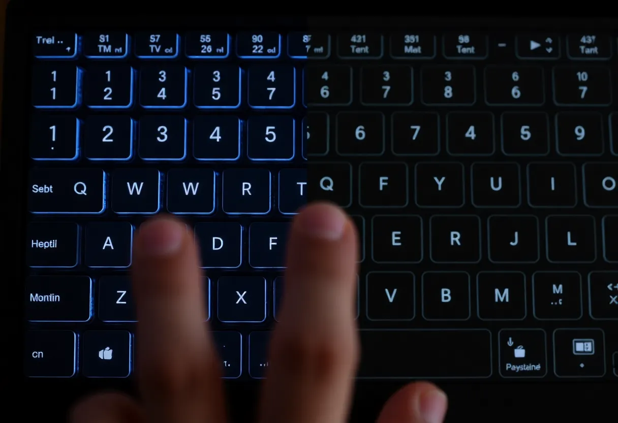 Physical keyboard vs touchscreen tactile input comparison