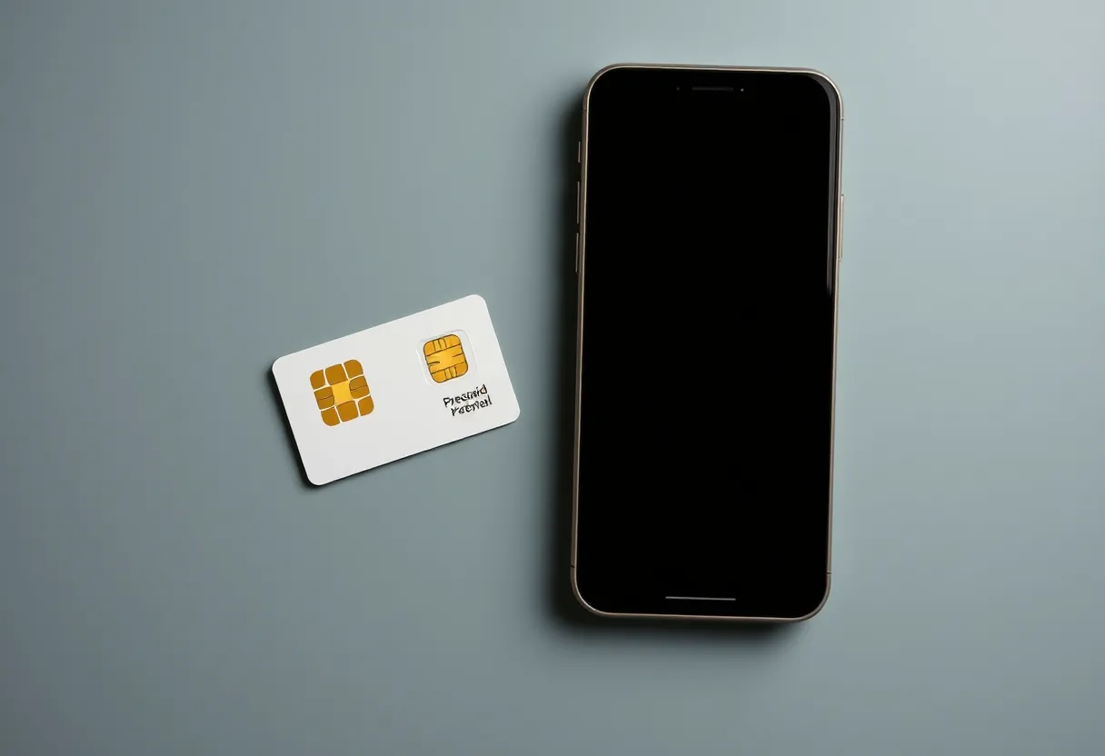 Prepaid SIM card and budget phone, minimal privacy-focused setup