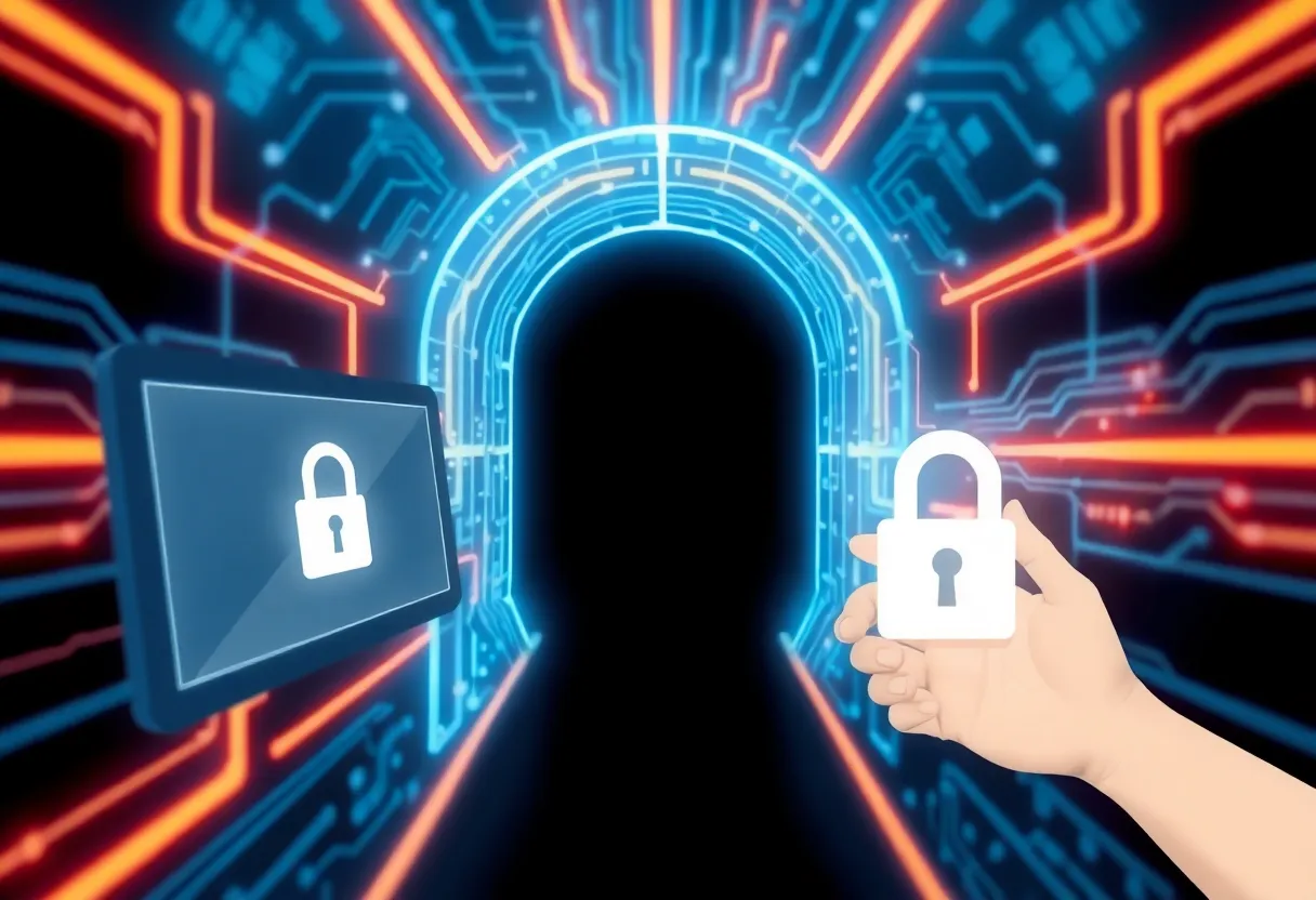 Encrypted communication between devices, secure tunnel