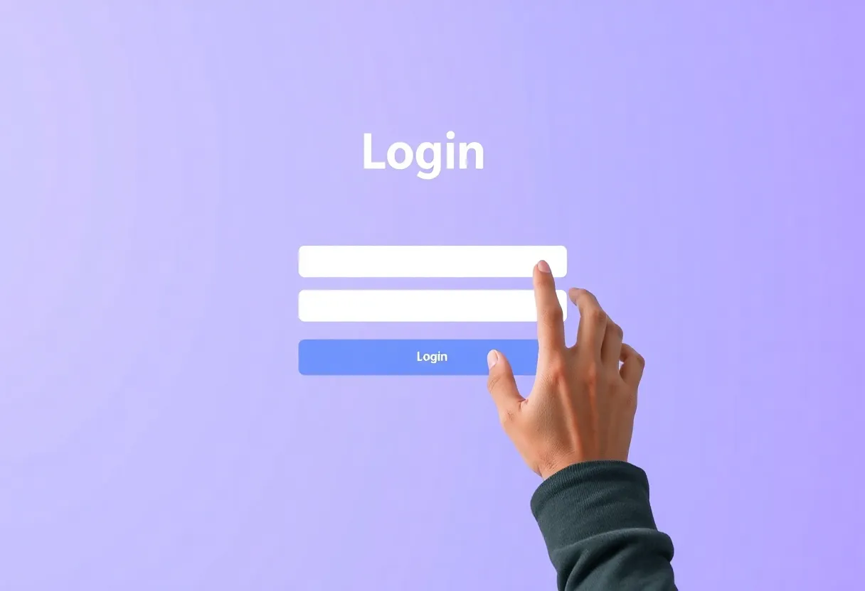 User at login screen choosing between password and passkey