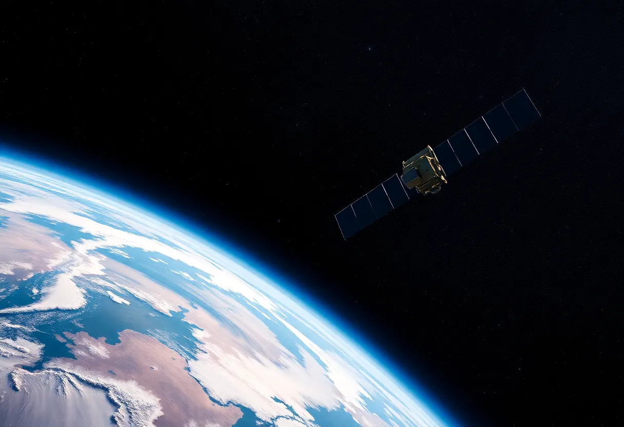 Satellite constellation in low Earth orbit