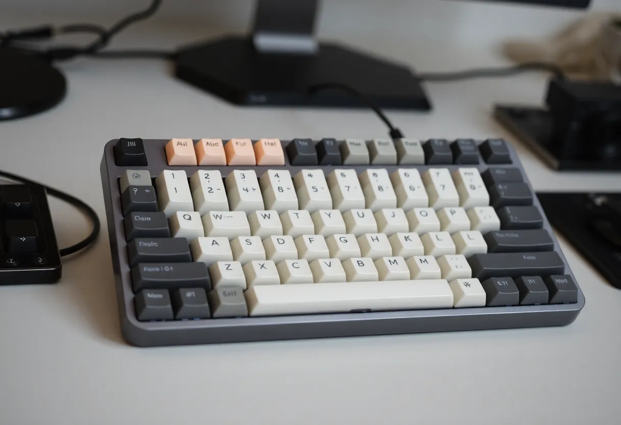 Keyboard switch sample pack with multiple switch types