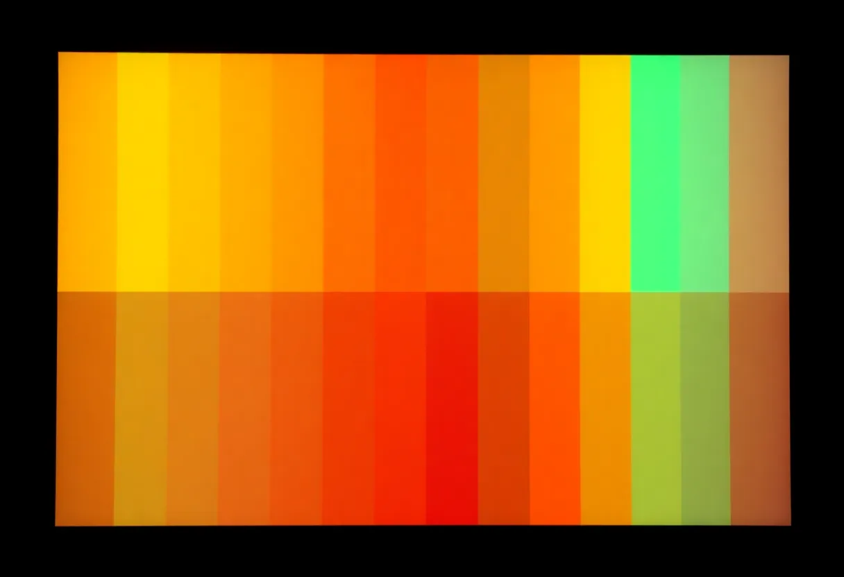 Display stress test pattern and burn-in testing visualization