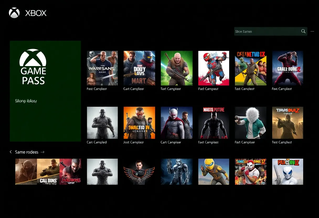 Video game library and subscription service interface