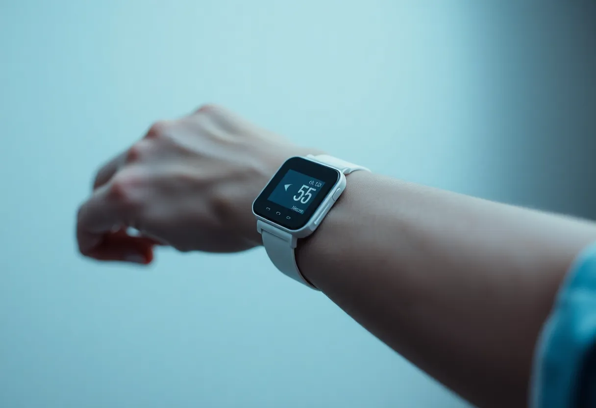 Wearable glucose monitor on arm