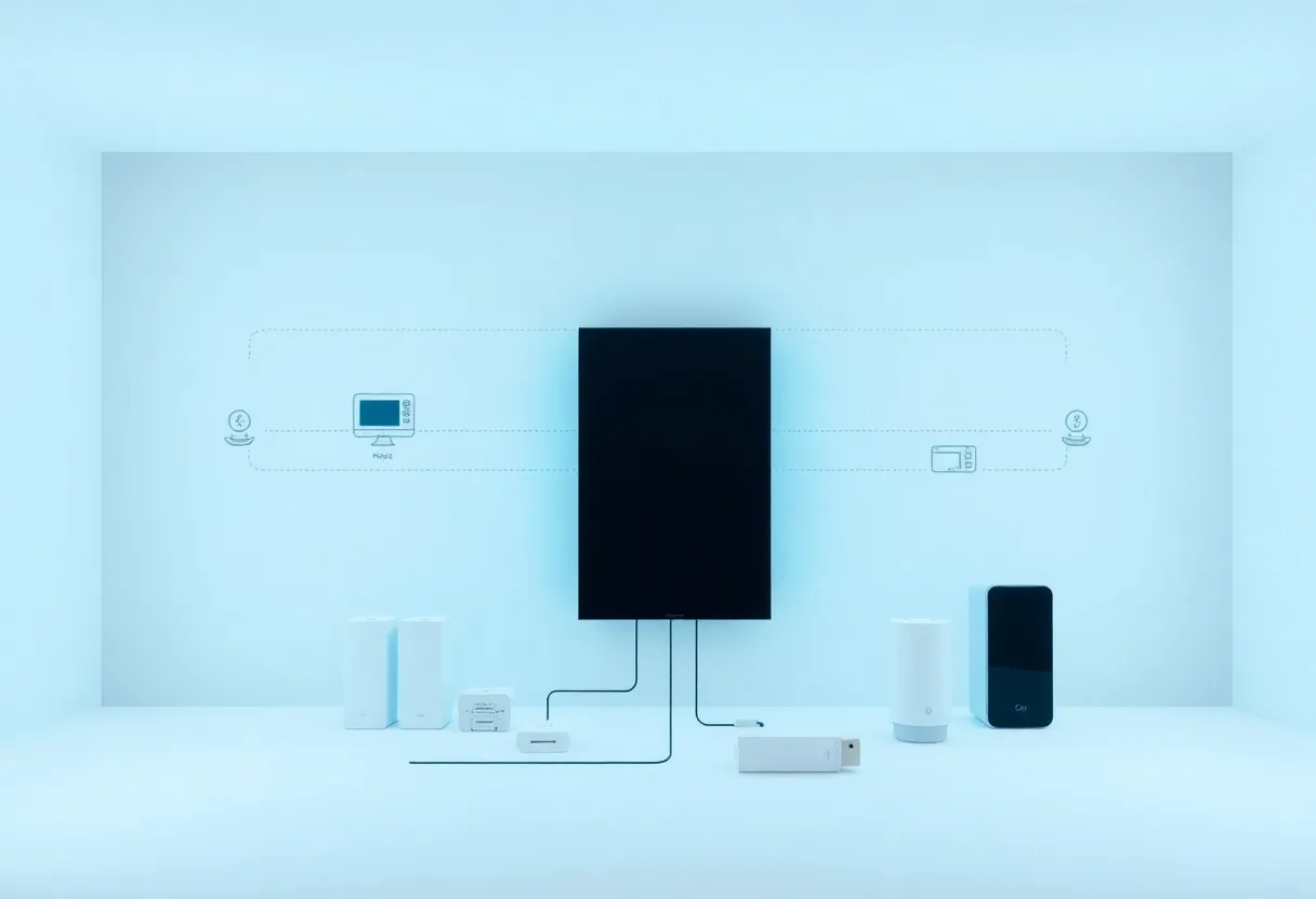 Smart home hub with Zigbee devices