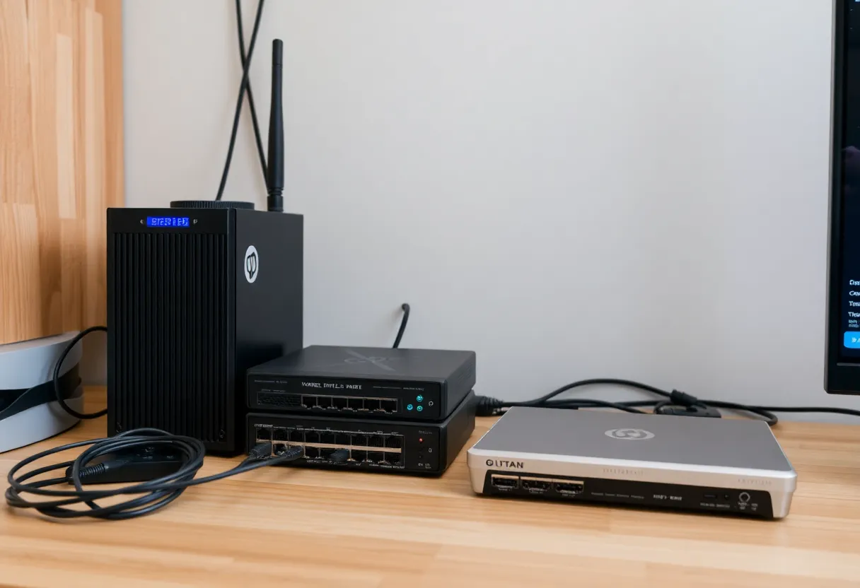 Network segmentation and home lab setup with VLANs.