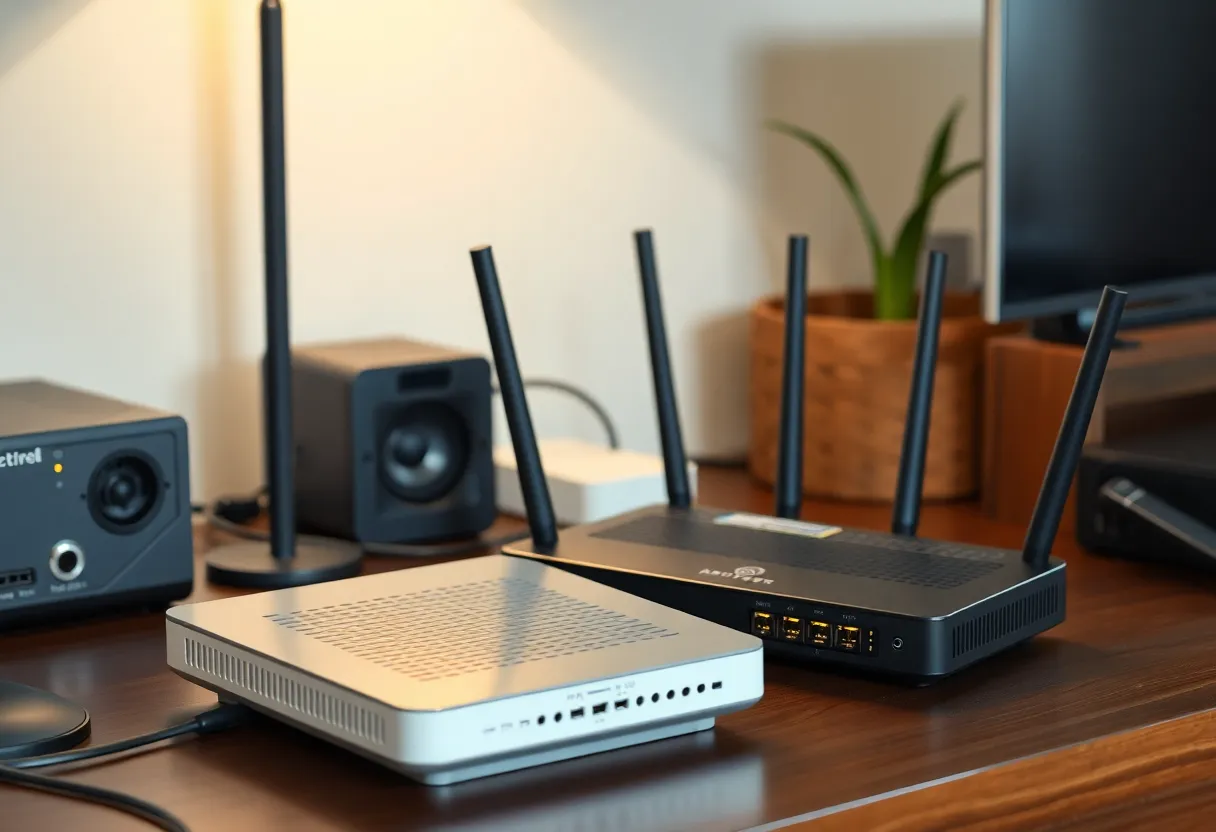 Home networking modem and router setup