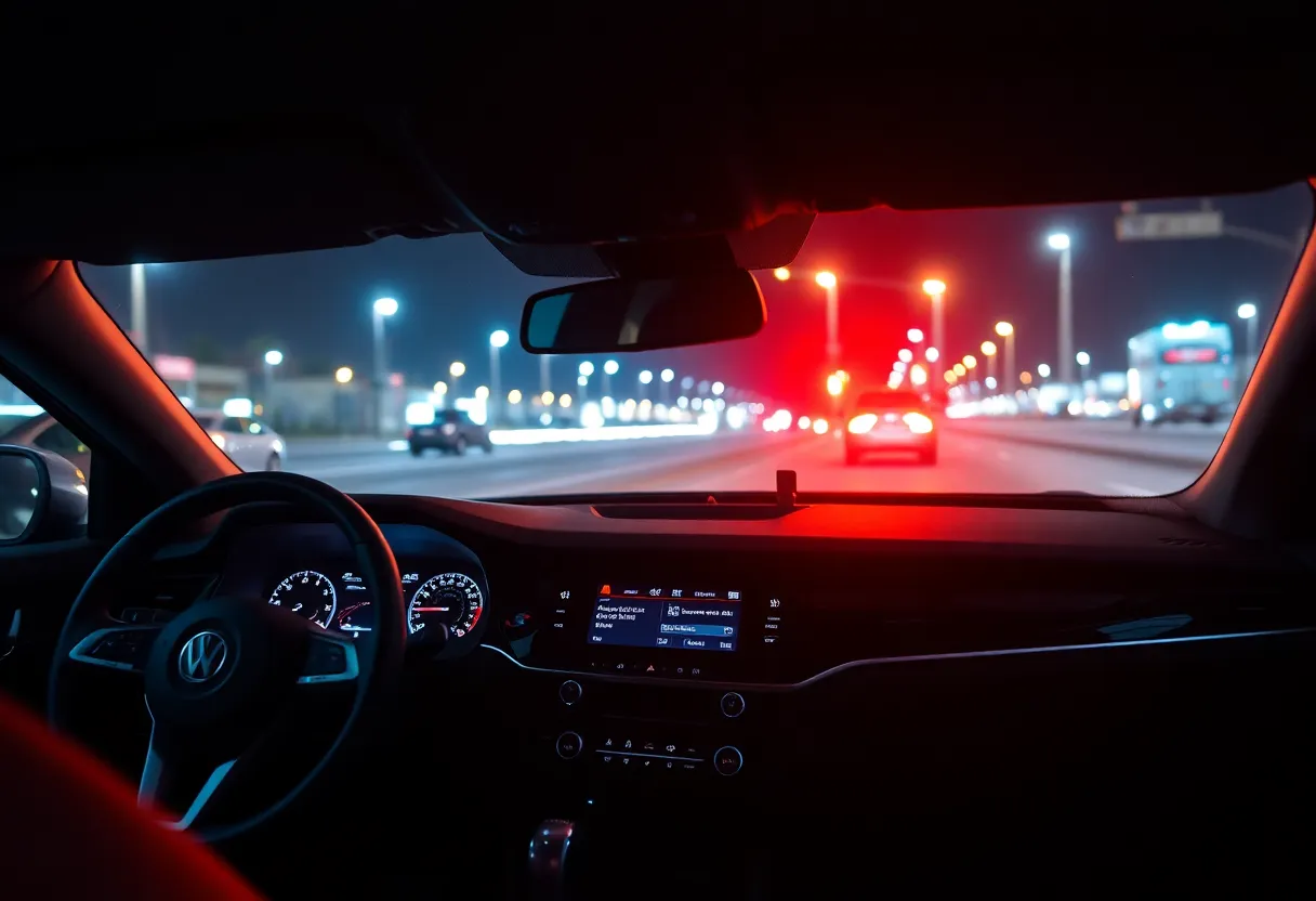 Car interior infotainment display