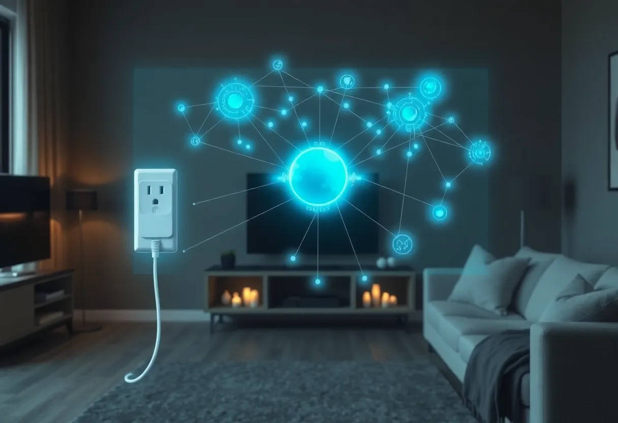 Smart home devices suggesting mesh connectivity in a living space