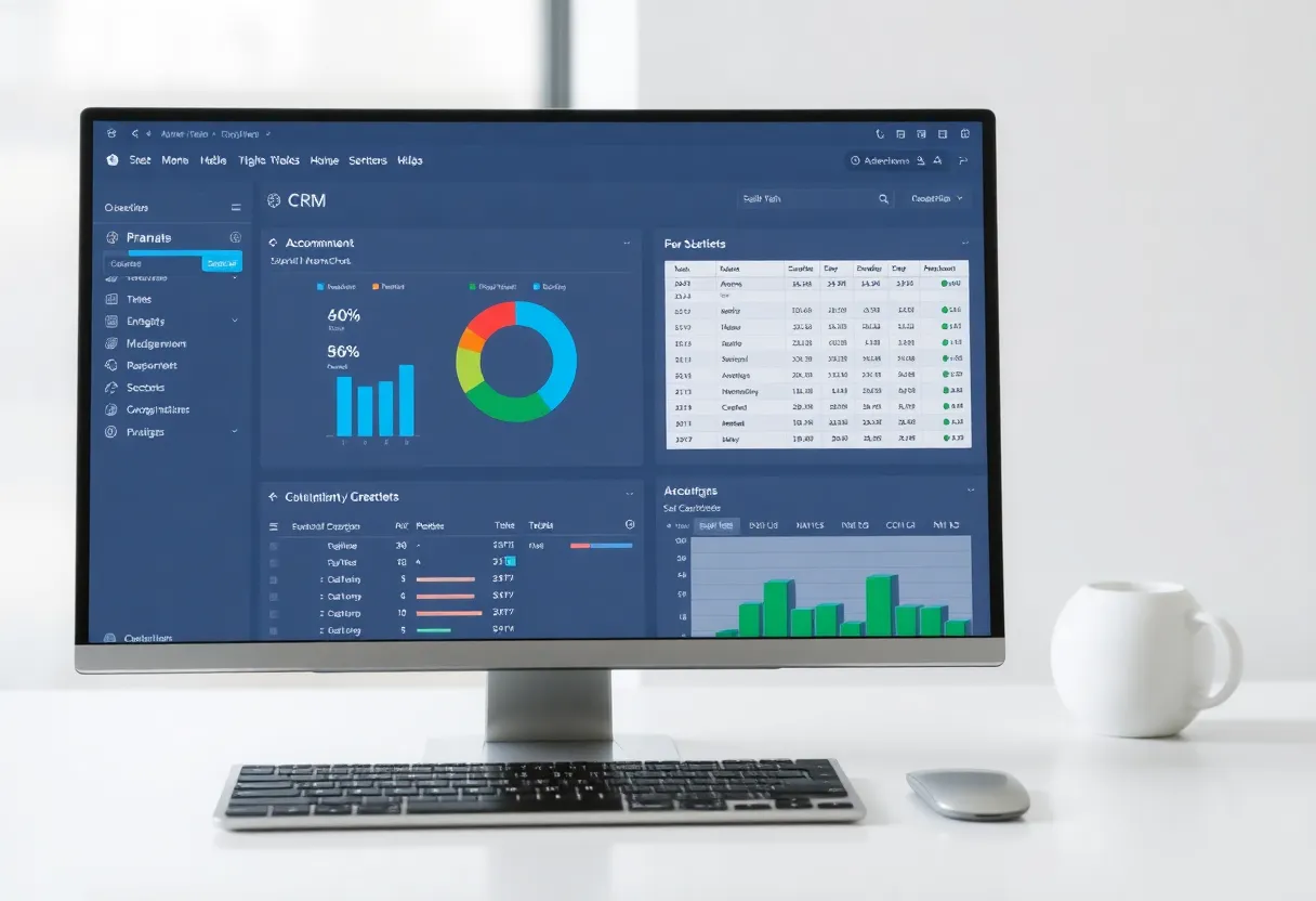 Split view of CRM web app and spreadsheet, illustrating browser-driven data movement