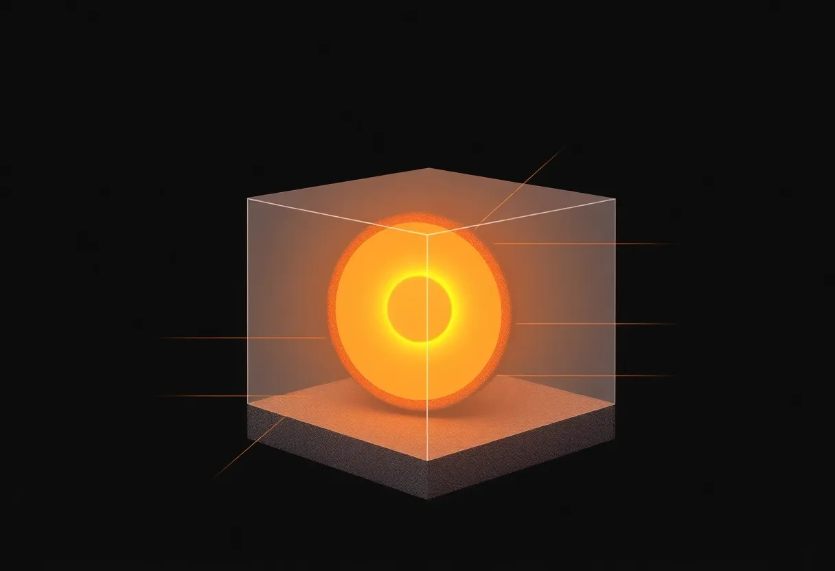 Scientific illustration of compact reactor concept