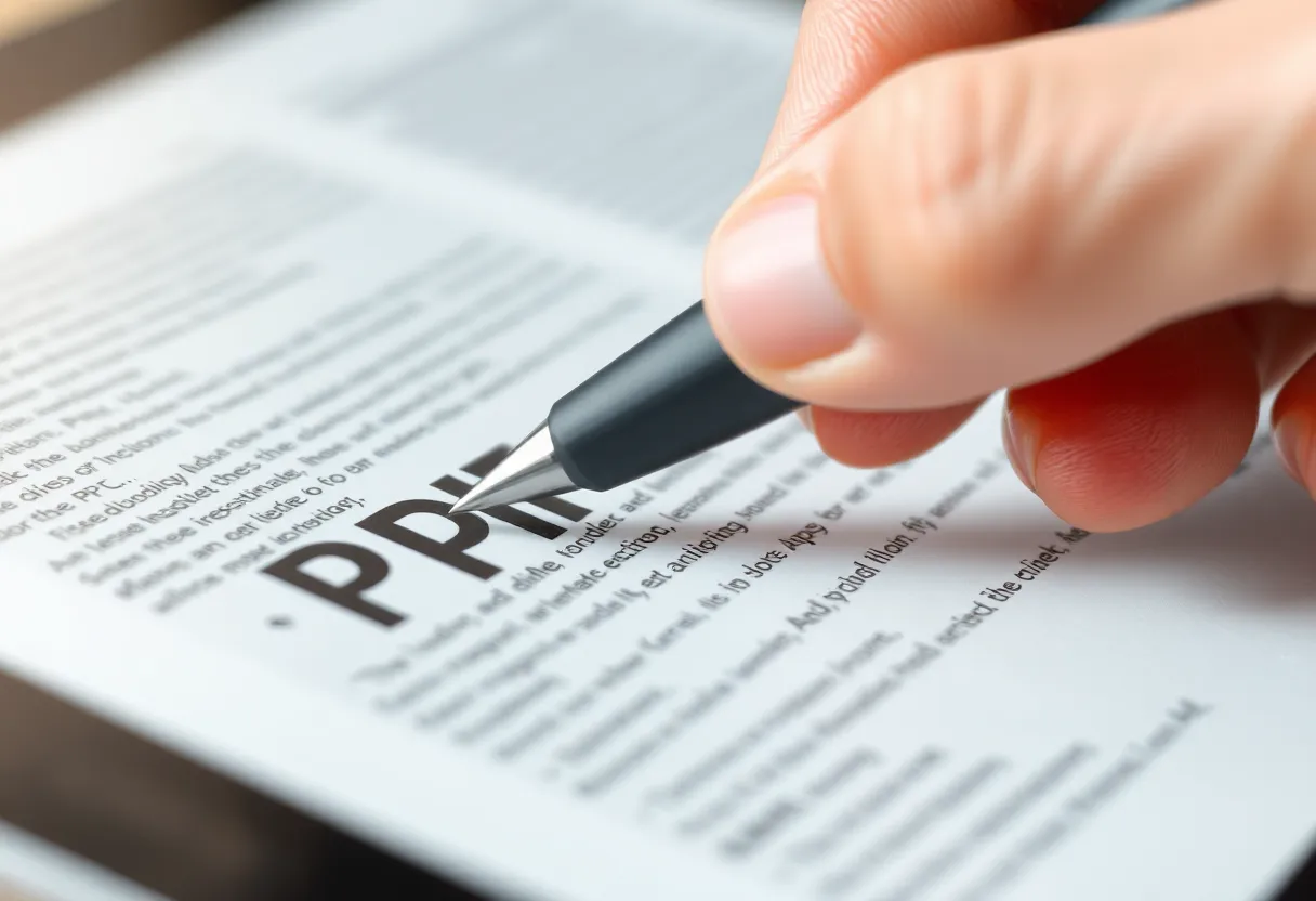 Hand annotating a PDF with a stylus on a matte e-ink screen