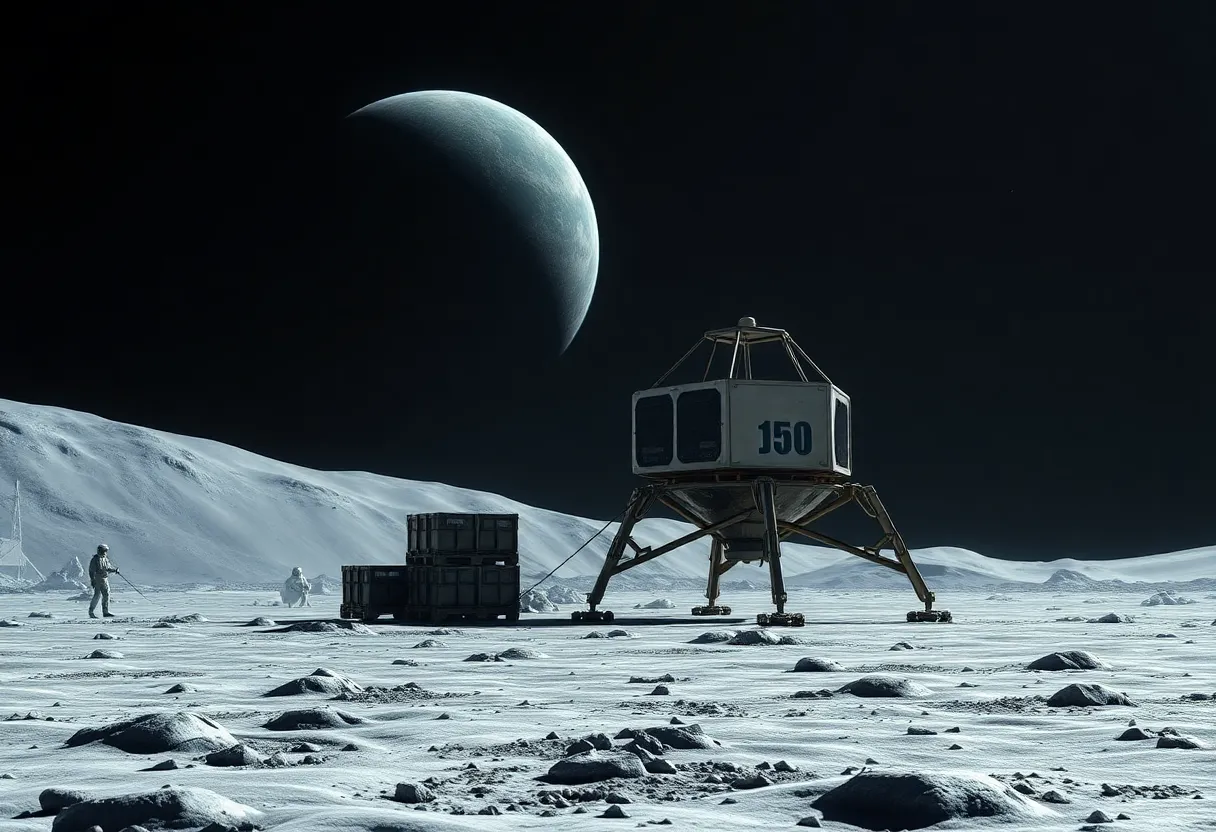 Lunar surface cargo delivery concept