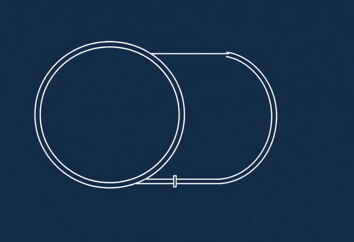 Technical schematic illustration of heat exchanger loops