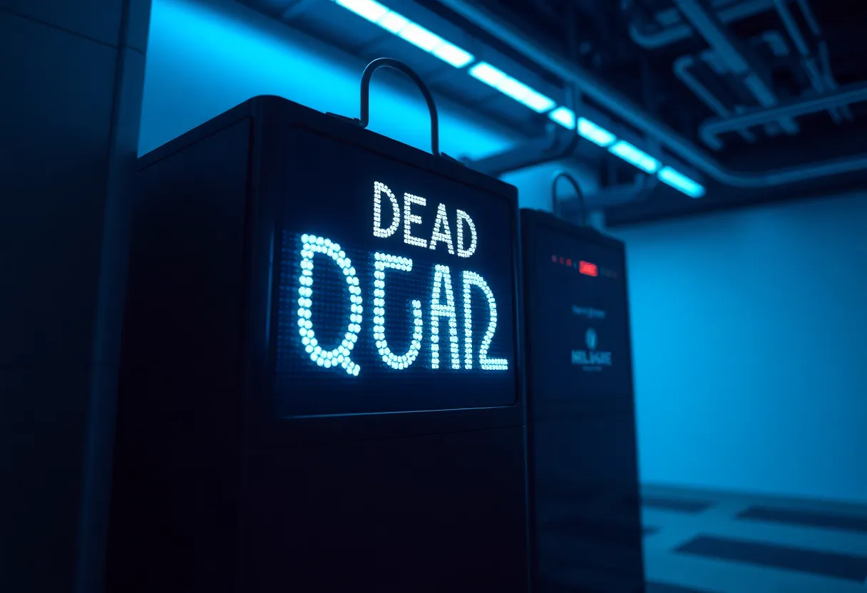 Abstract illustration of dead letter messages in a queue system