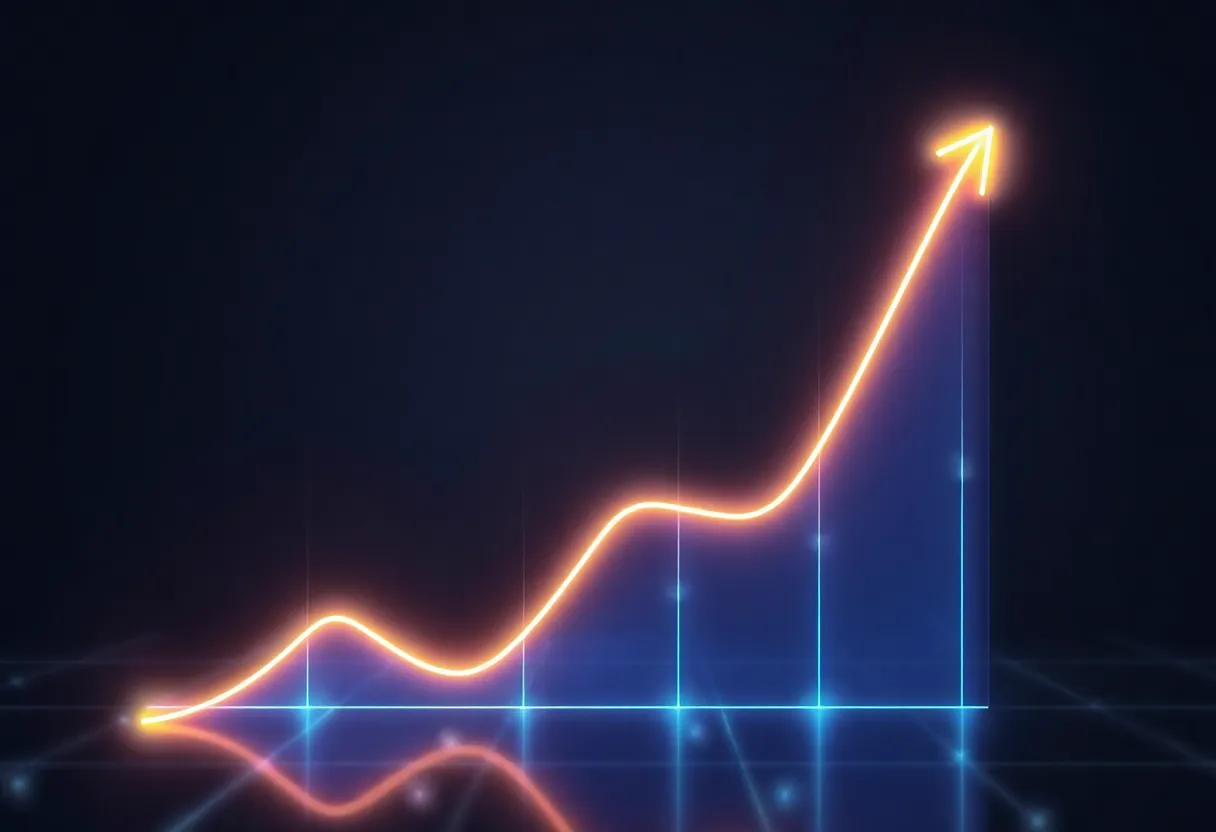 Abstract performance graph illustration