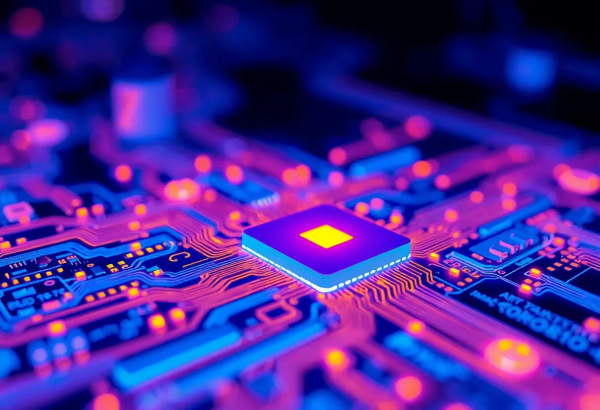 Abstract thermal visualization over a circuit board