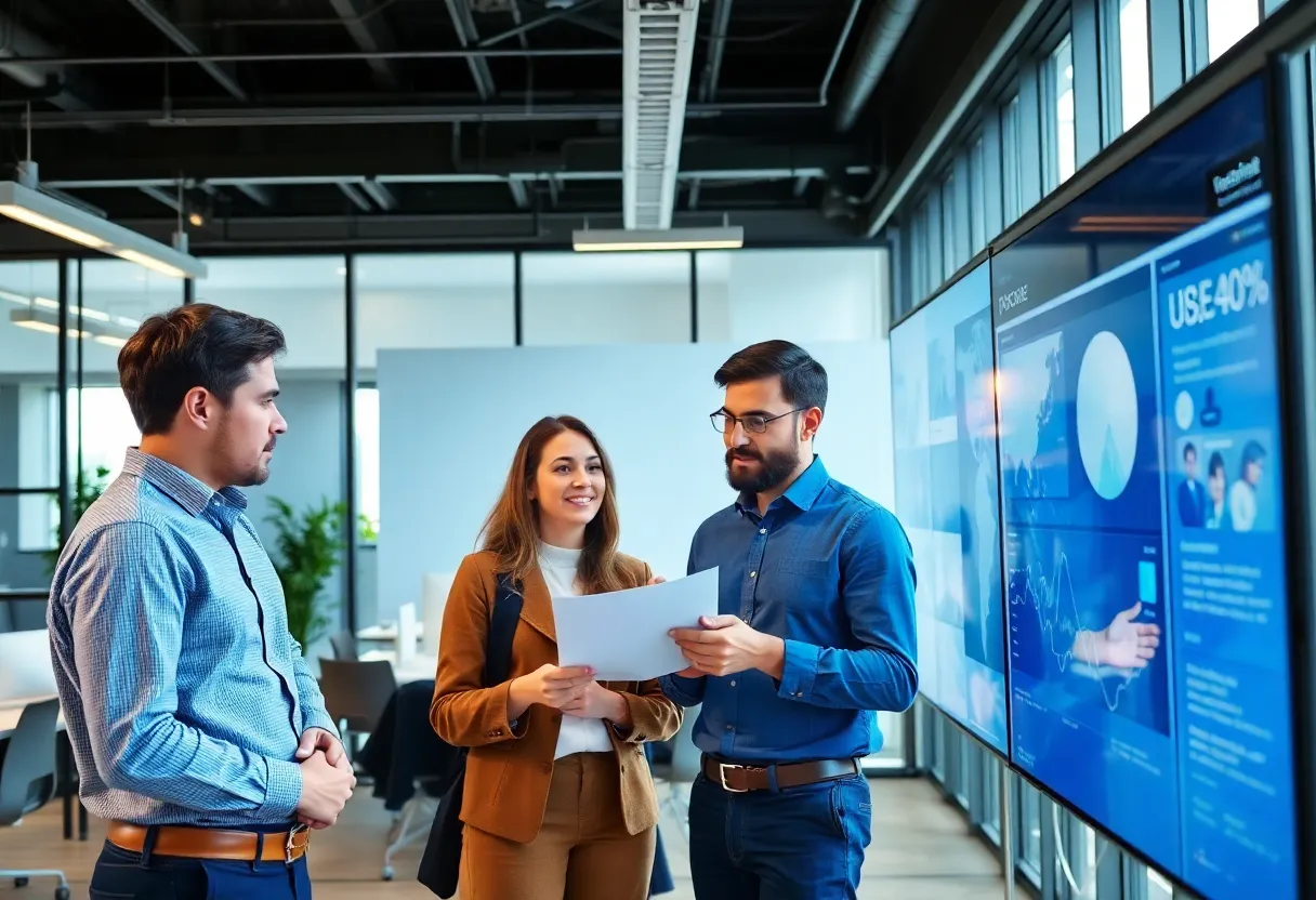 Team collaboration around data and long-form documents in a workplace