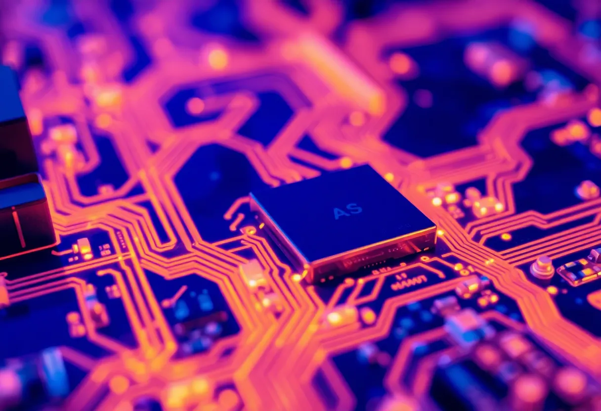 Heat map style abstract electronics visualization