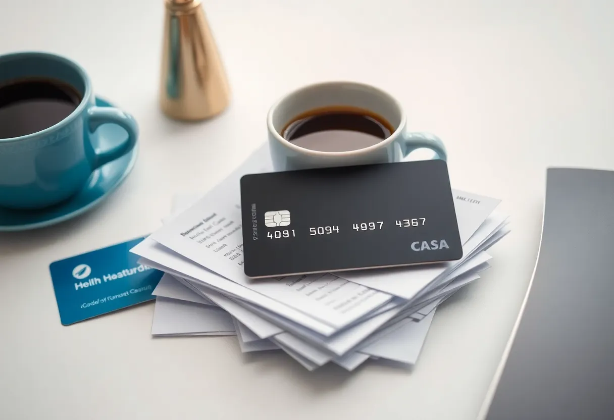 Organized budgeting workspace with lists and warm lighting