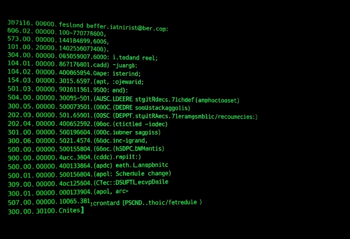 Linux terminal showing crontab schedule entries