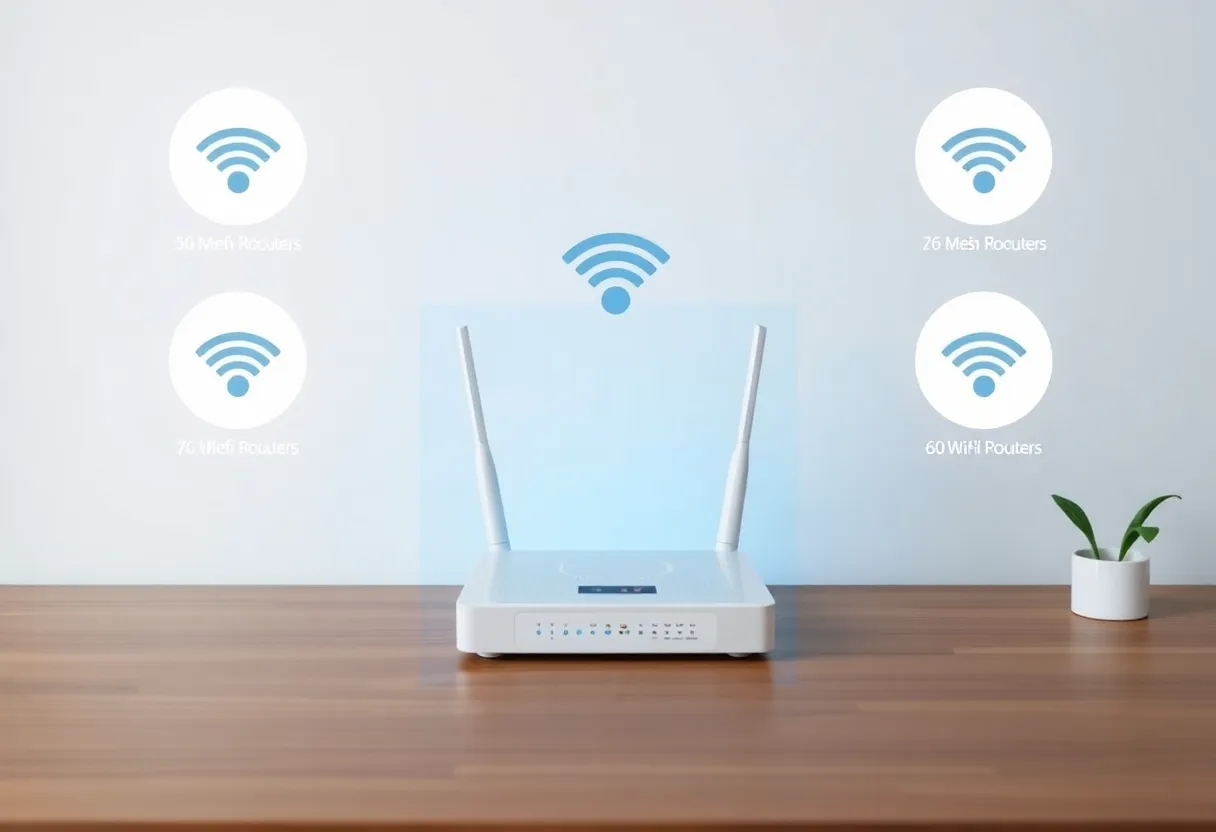 Wi-Fi 6 mesh router system providing whole home wireless coverage