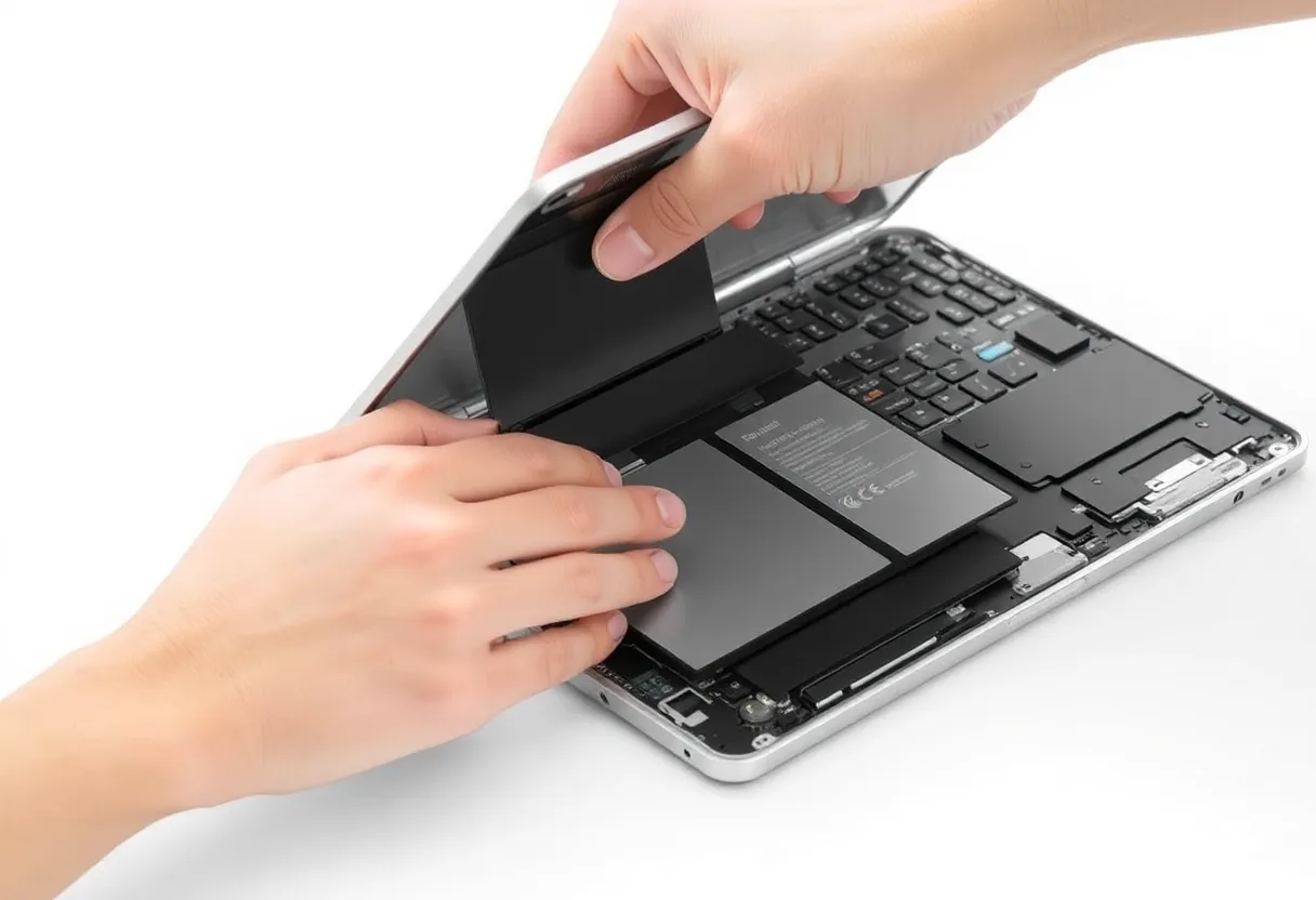 Laptop battery replacement user-serviceable modular design parts disassembly