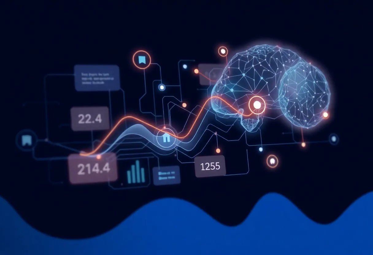 Content recommendation algorithm dashboard showing viewer retention graphs watch time metrics and engagement analytics