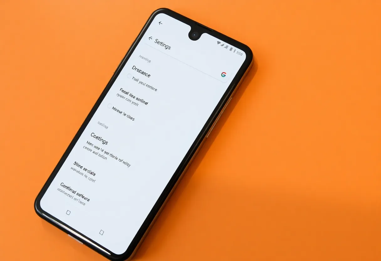 Google Pixel Android clean interface software update settings minimal