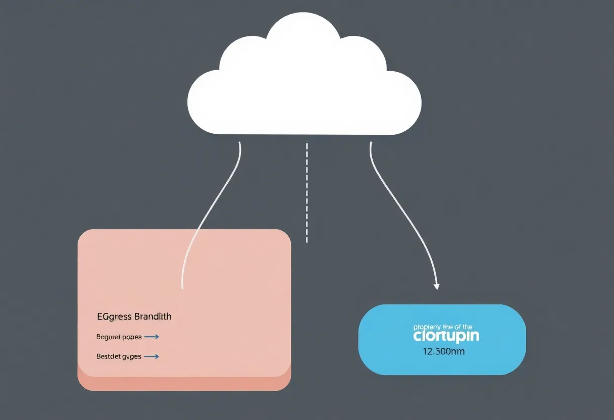 Network bandwidth egress and data transfer visualization for cloud pricing