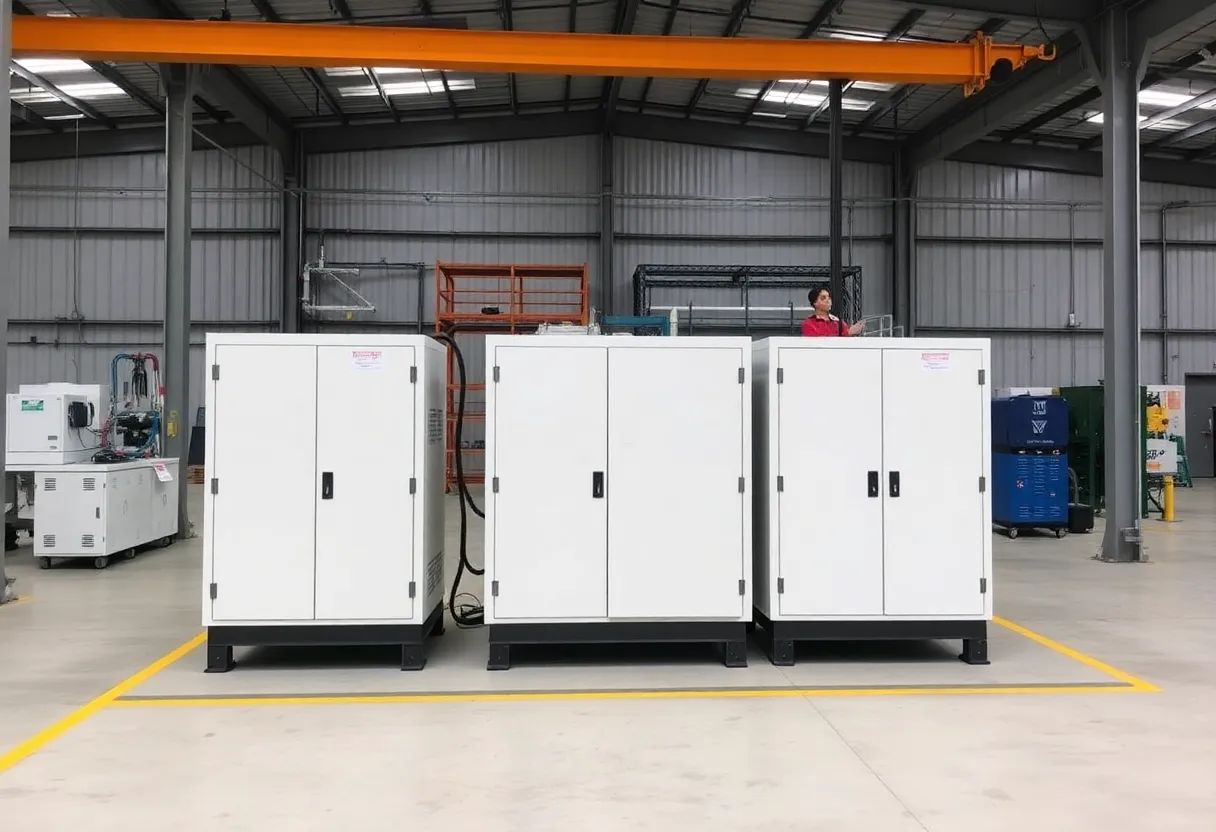 Grid-scale battery energy storage facility for renewable energy integration