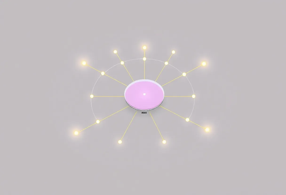 Wireless IoT protocol radio frequency mesh network visualization