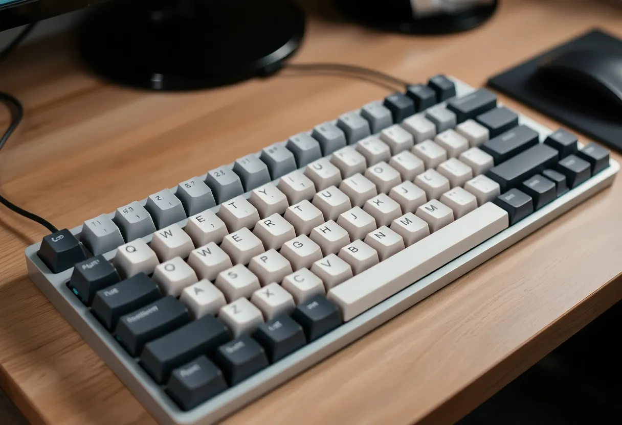 Side by side comparison of keyboard internal construction showing gasket mount versus tray mount design and PCB foam dampening