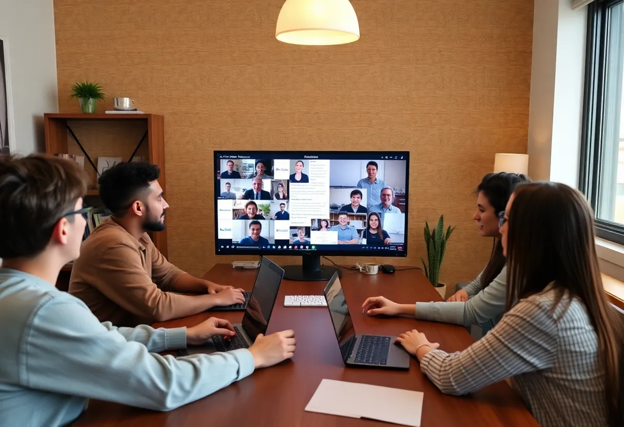 Remote worker writing detailed asynchronous update in Notion document for distributed team in multiple time zones