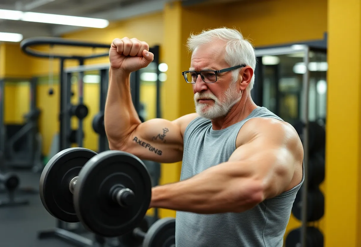 Muscle protein synthesis research chart showing anabolic resistance in older adults versus young adults after resistance training