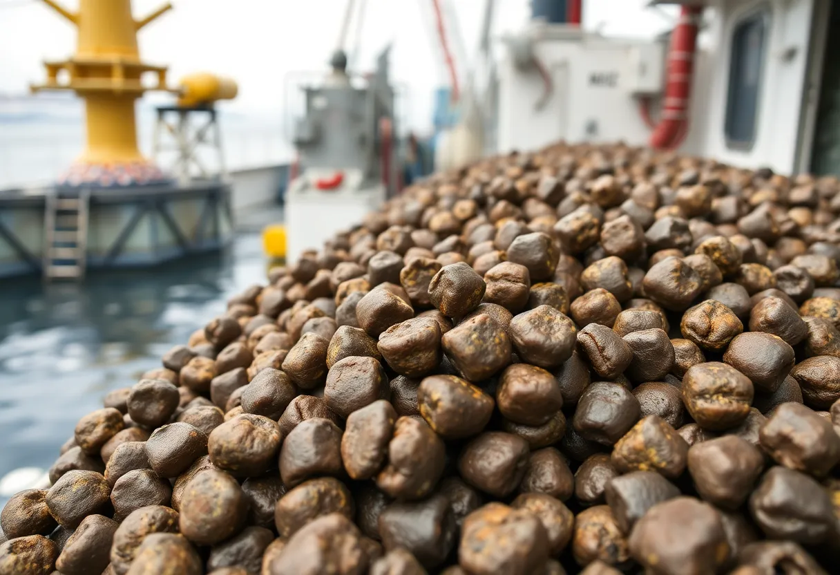 A second view of seafloor mineral samples collected during deep-sea exploration research