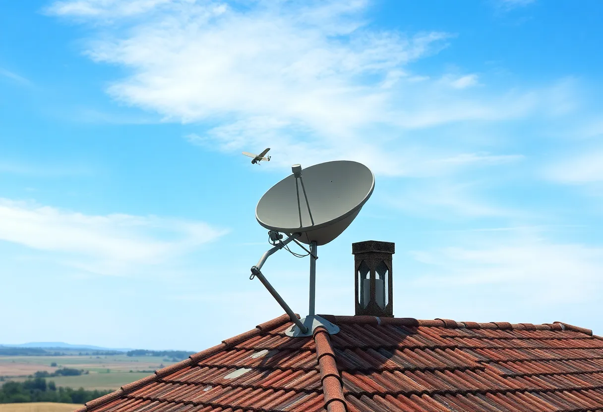 Satellite internet speed test results showing variability across different times of day and weather conditions