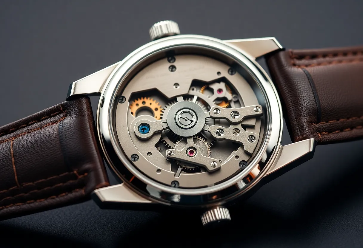 Collection of fine mechanical watches arranged on watch cushions showing different complications including chronograph and moon phase