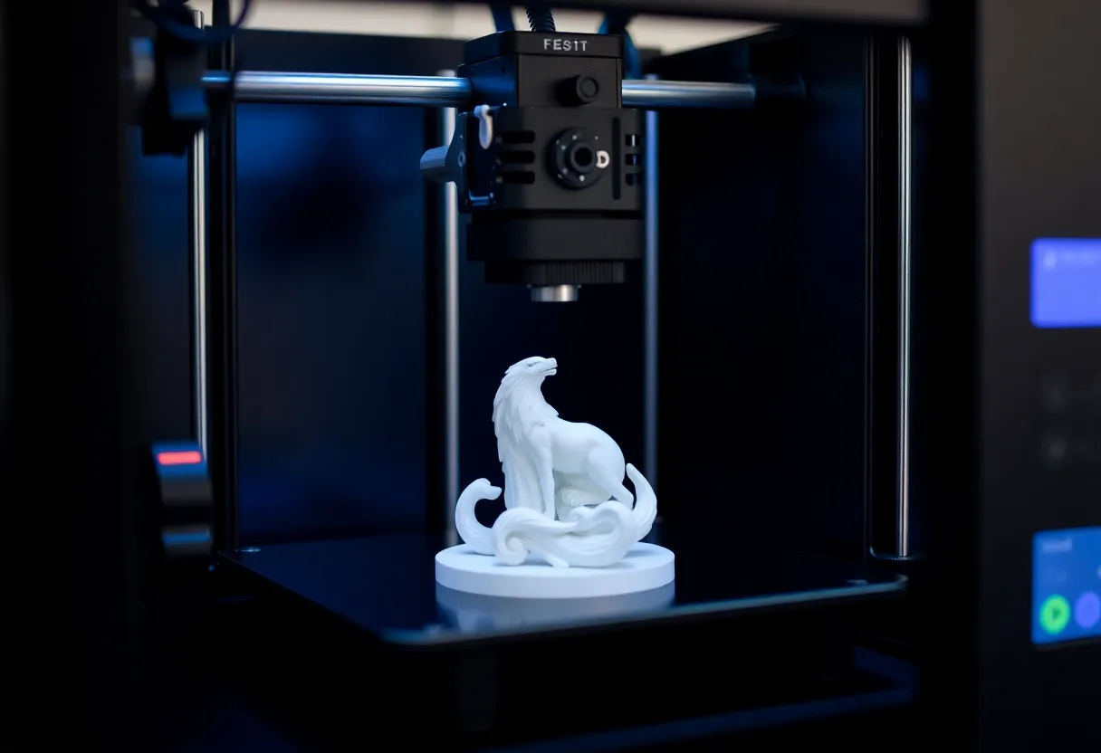 3D printer filament comparison showing PLA, PETG, and engineering grade materials printed on different printer tiers