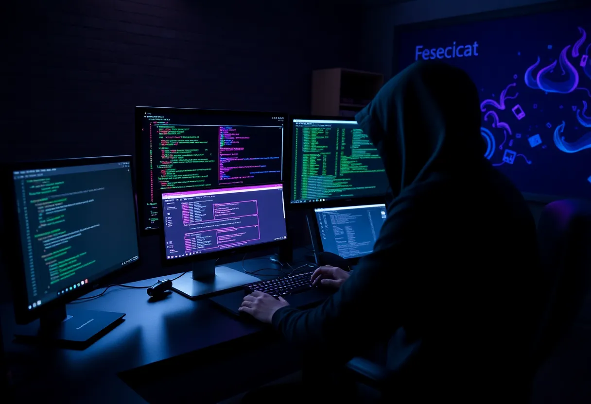 Bug bounty researcher submitting vulnerability report through online platform, hacker community collaboration, responsible disclosure