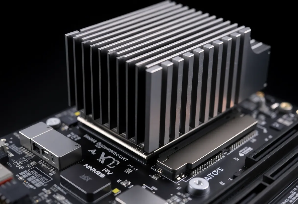 PC build with PCIe 5.0 SSD heatsink installed and good case airflow, enthusiast desktop build with cable management